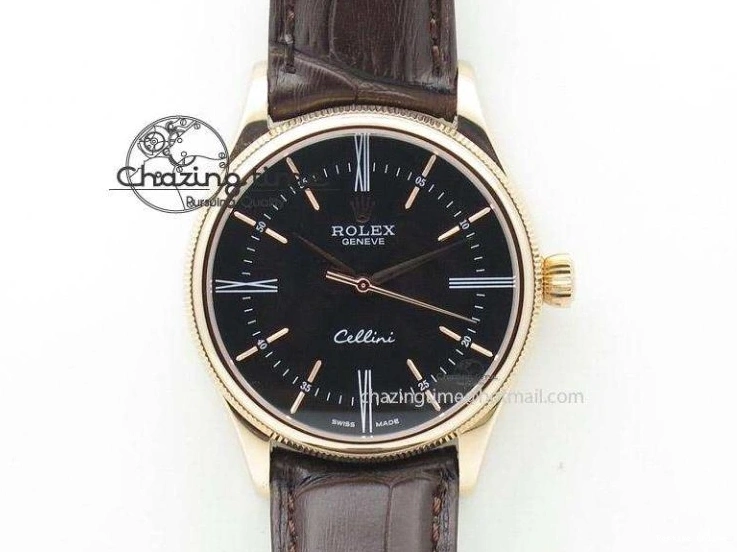 0125 SunProtective Day Date 40 RG JDF 904L Steel Brown Textured Stick Dial on President Bracelet VR3255 V3 (Gain Weight) 1359